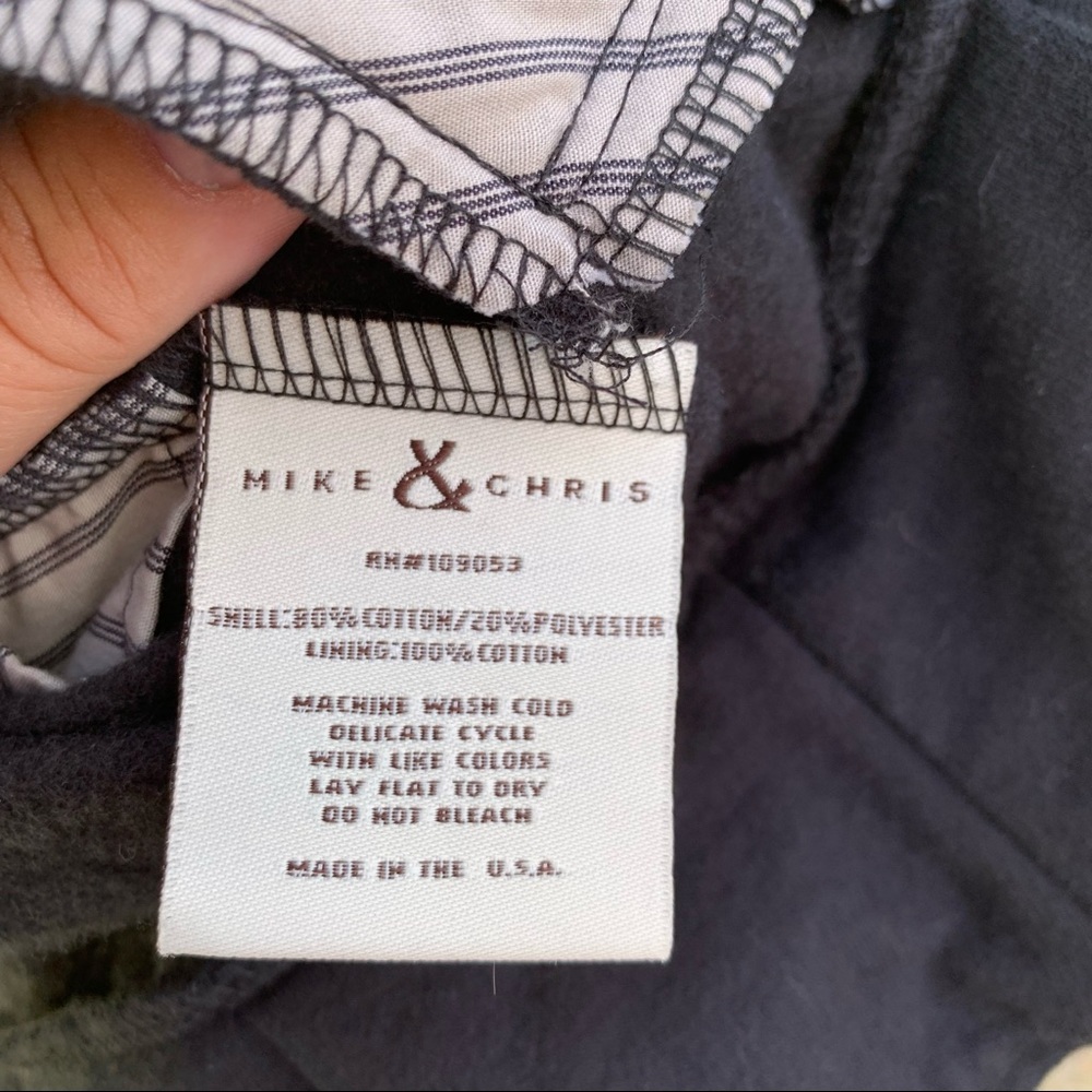 MIKE & CHRIS Black French Terry Shawl Collar Jacket, S - Picture 14 of 15